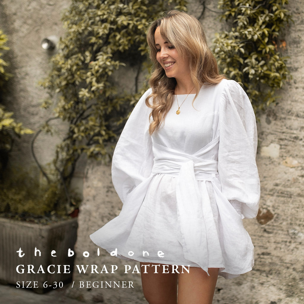 The Gracie Wrap Pattern (Beginner’s Favourite) – The Bold One